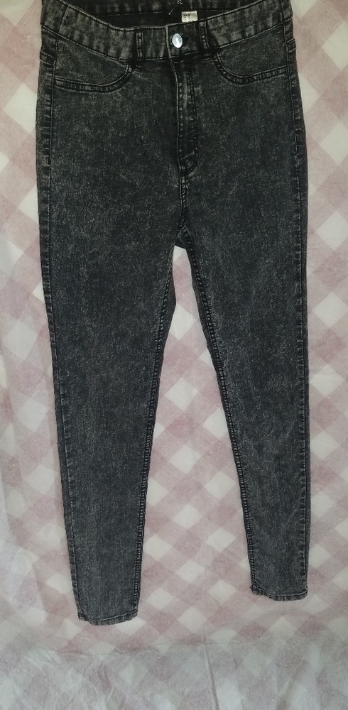High waisted stone wash Jeans